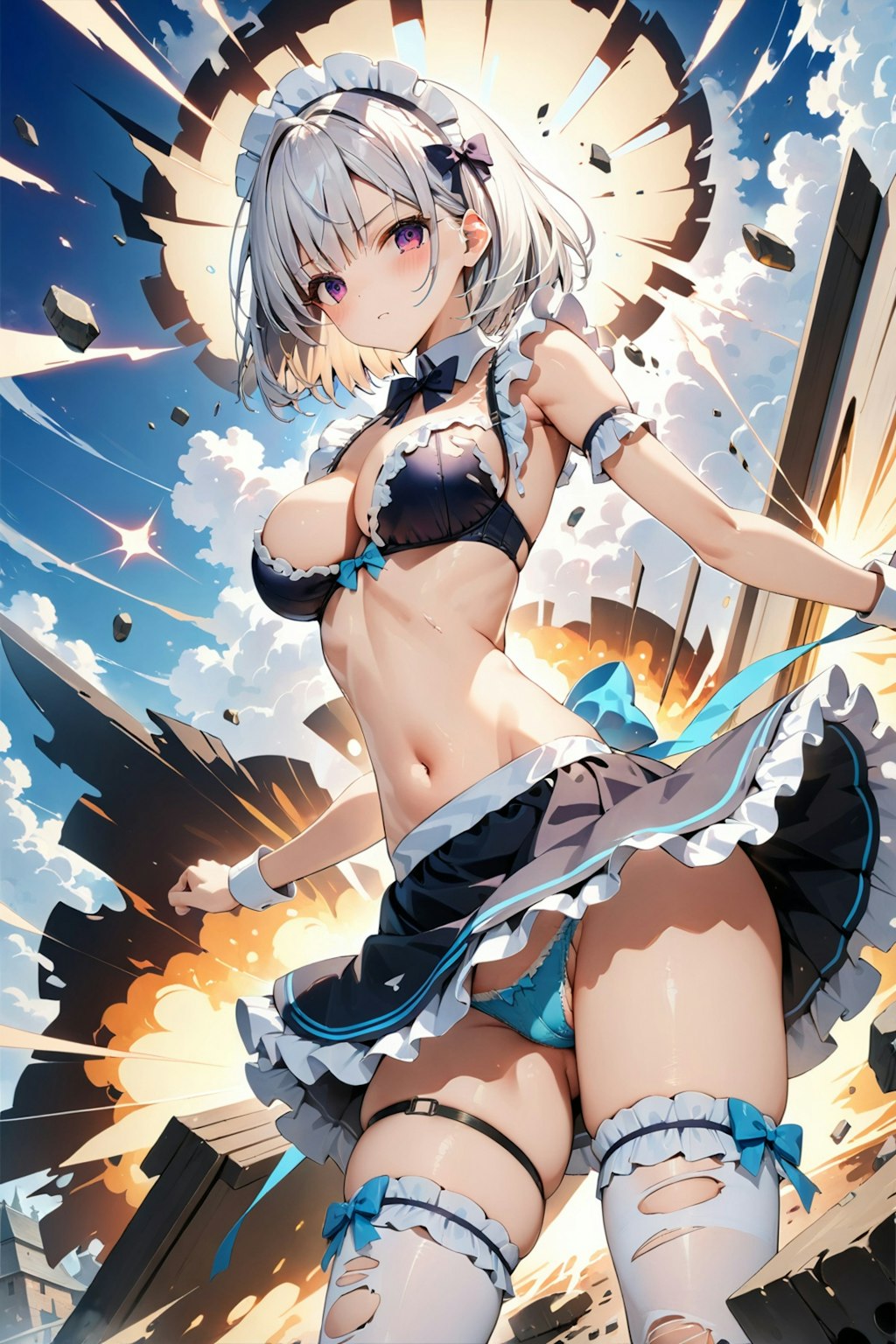 戦うセクシーメイドさん