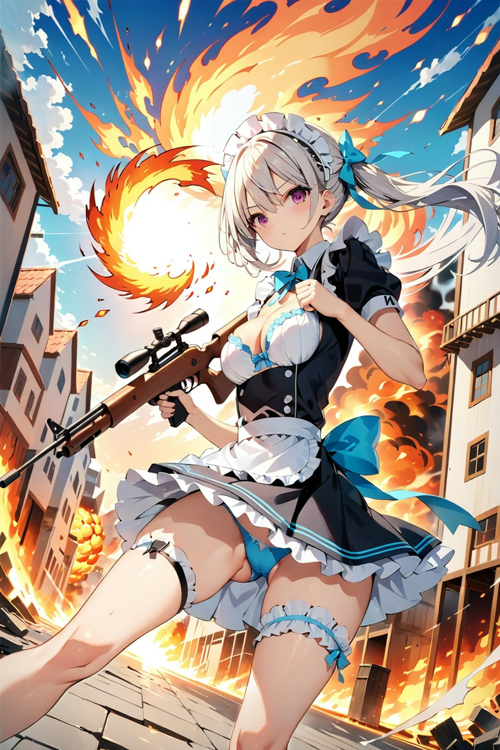 戦うセクシーメイドさん