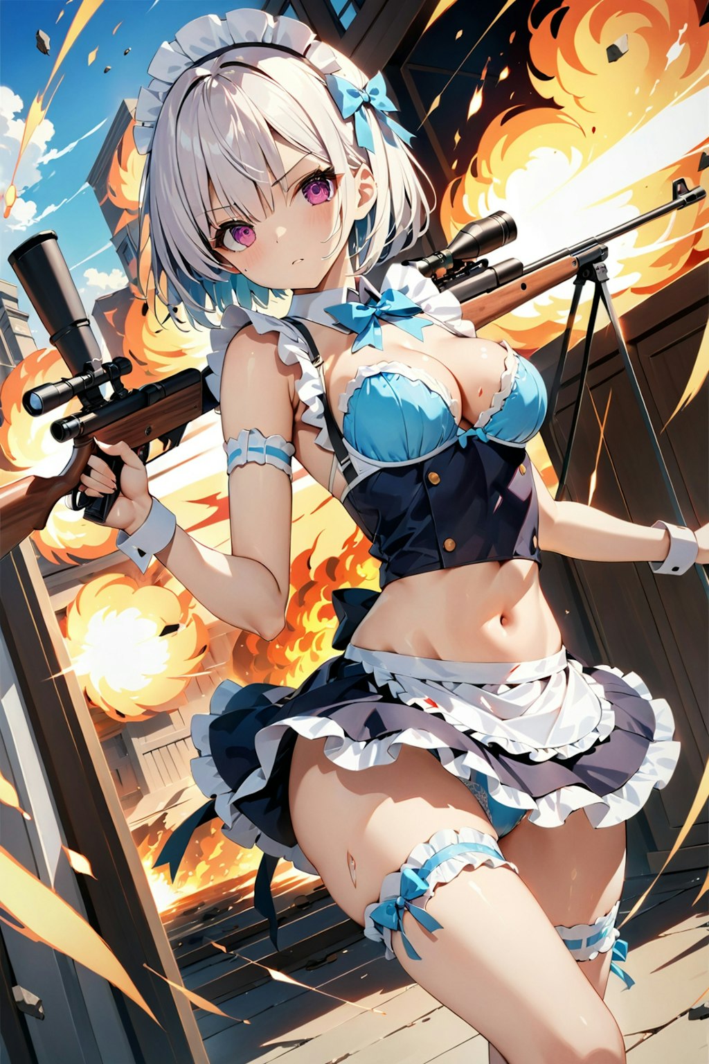 戦うセクシーメイドさん