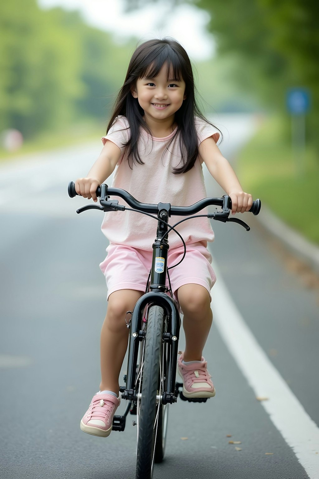 自転車に乗れたよー