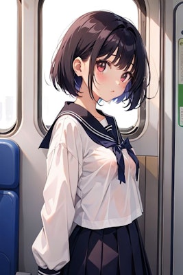 電車で見かけた少女