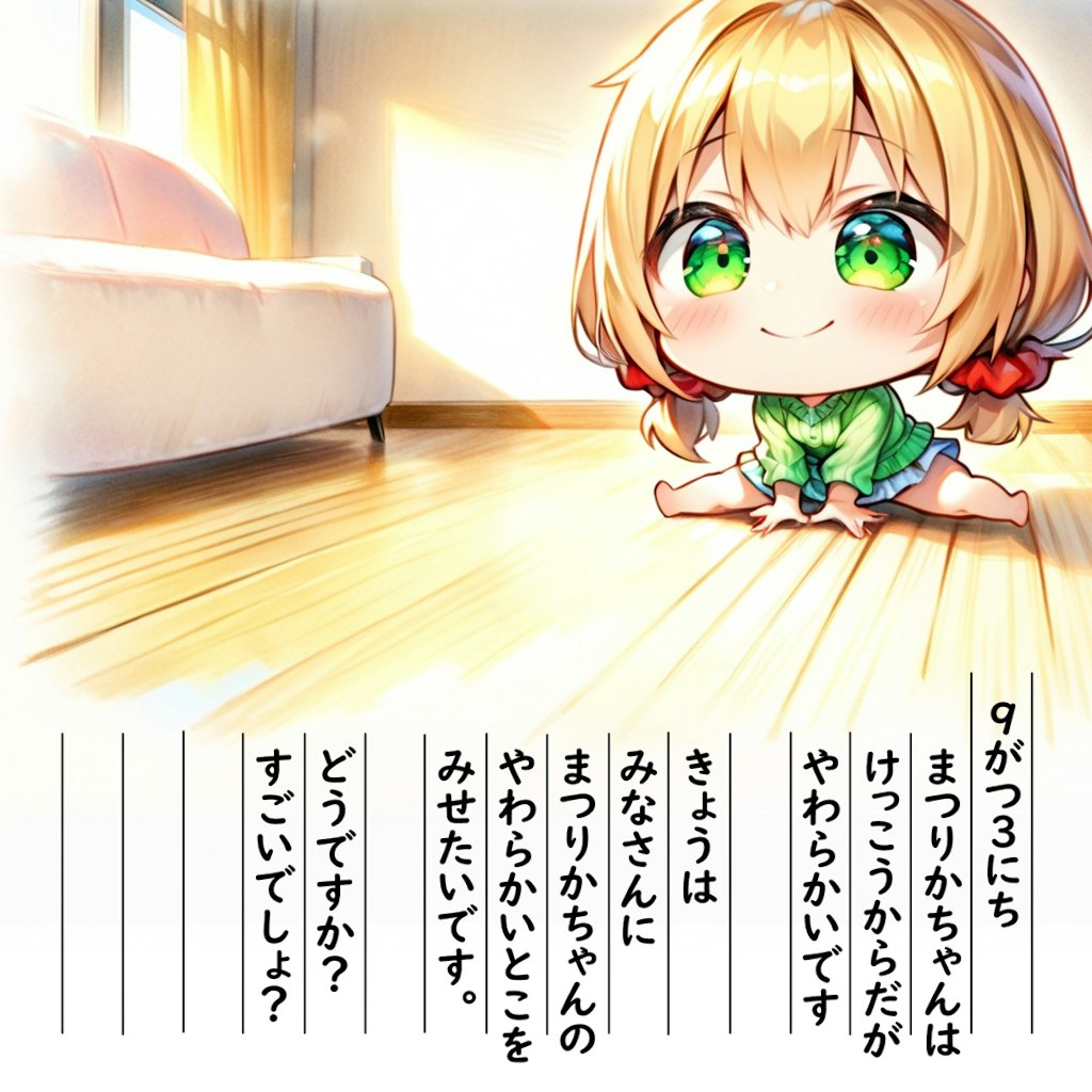 【絵日記】じゅうなんまつりかちゃん