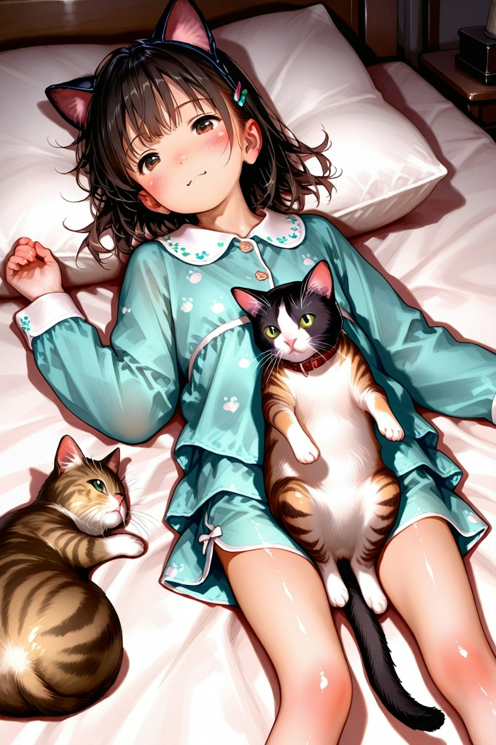 ネコがねころんだ