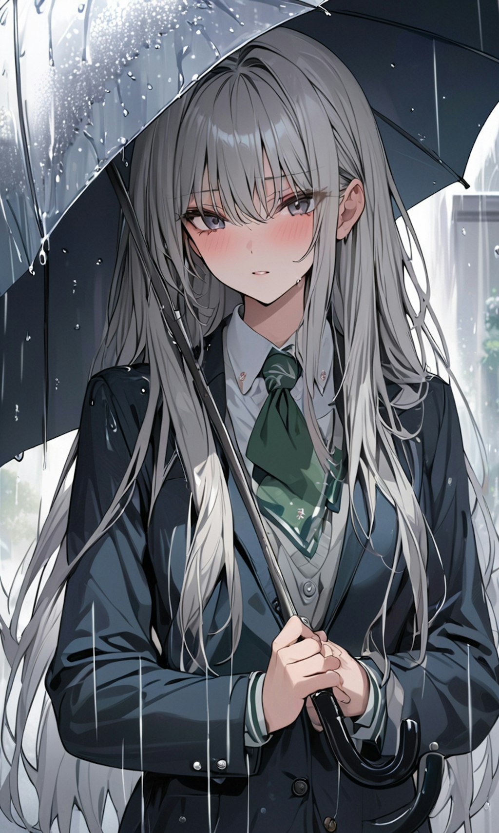 雨の日に出会った少女