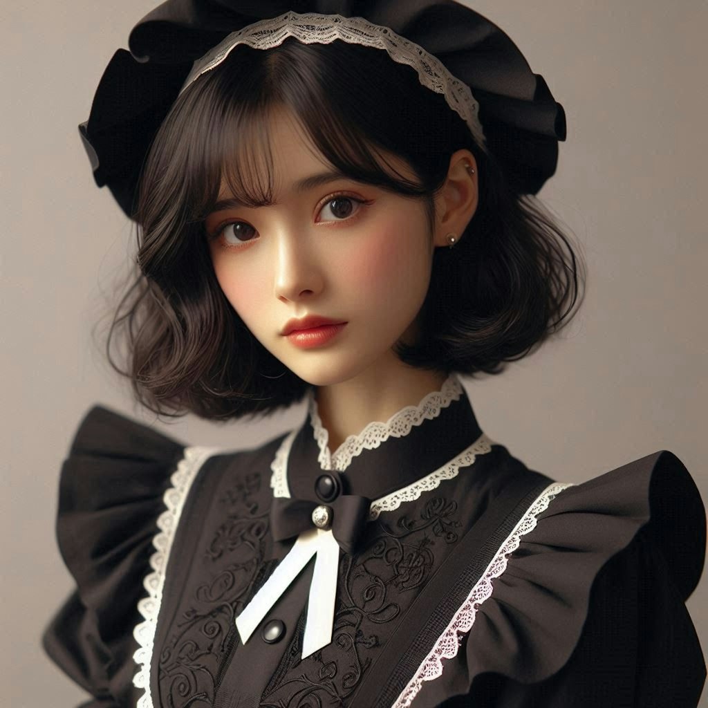 メイド服に挑戦してみた風水師ちゃん