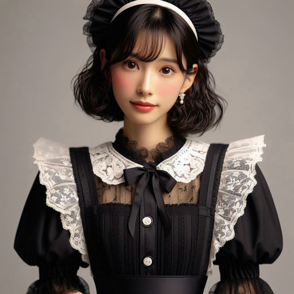 メイド服に挑戦してみた風水師ちゃん