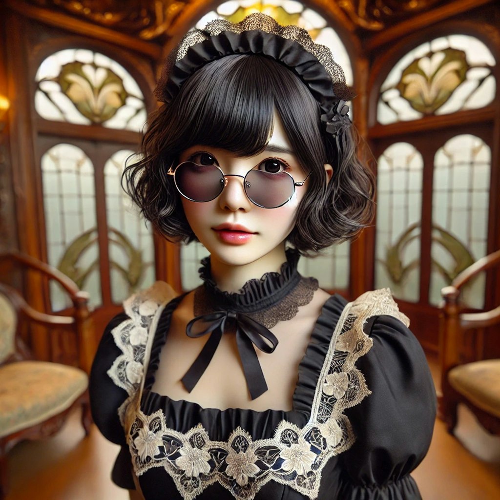 メイド服に挑戦してみた風水師ちゃん