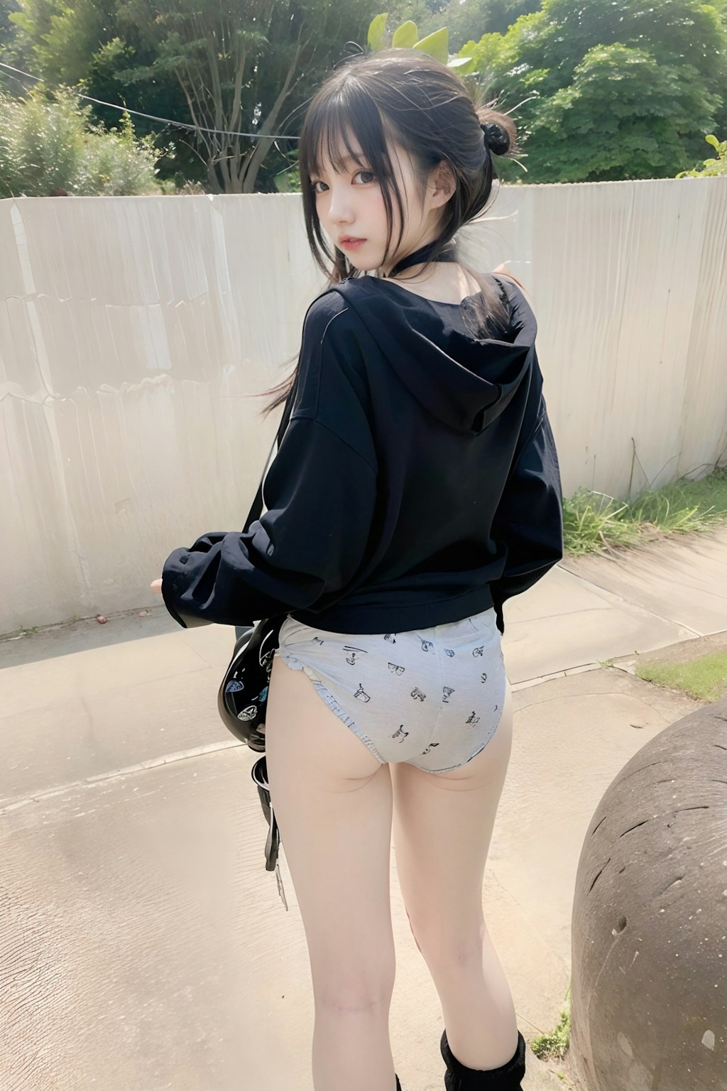 妹の可愛い私服とパンツ