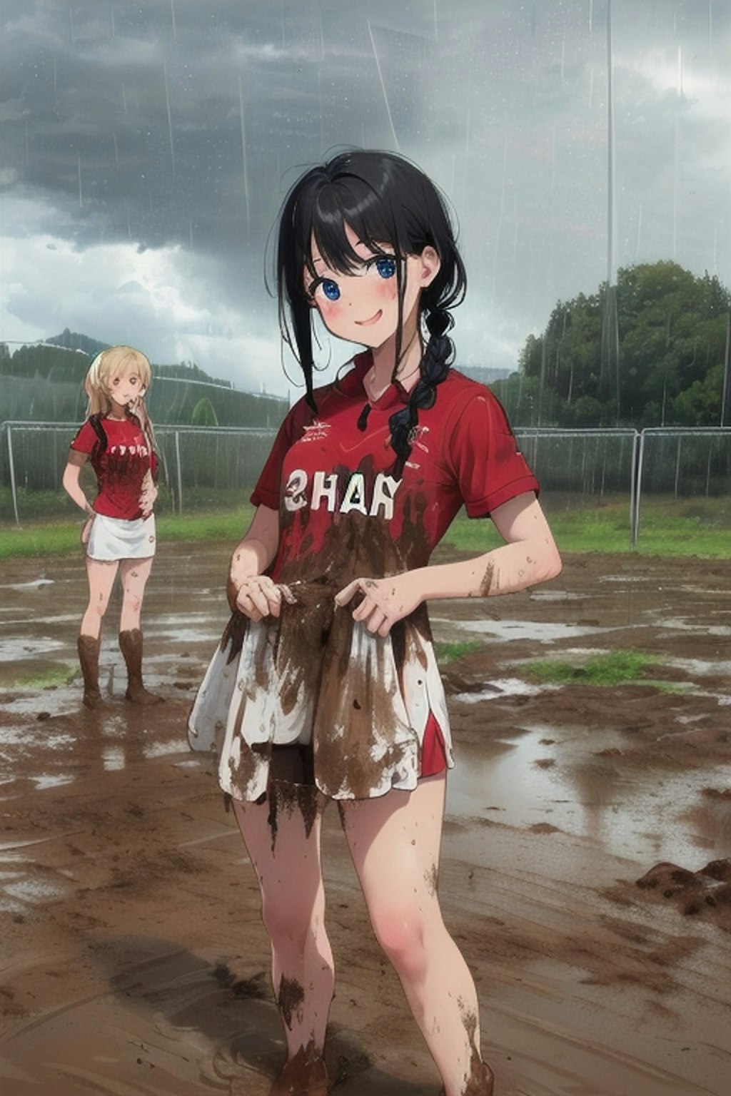泥まみれの女子ラグビー 48
