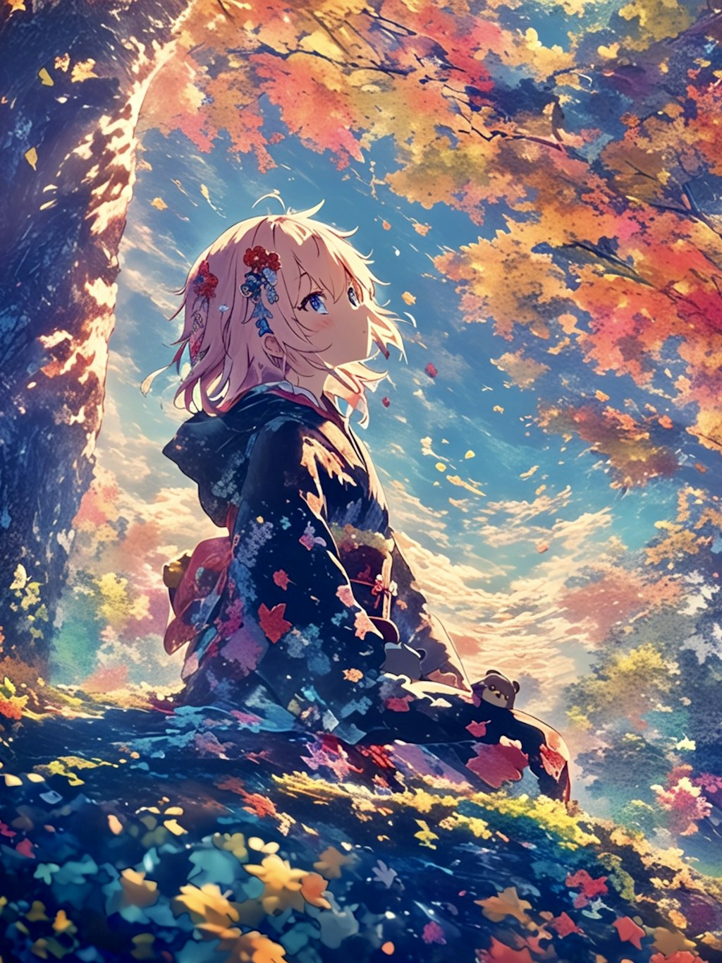 くま娘✖︎紅葉🍁🐾