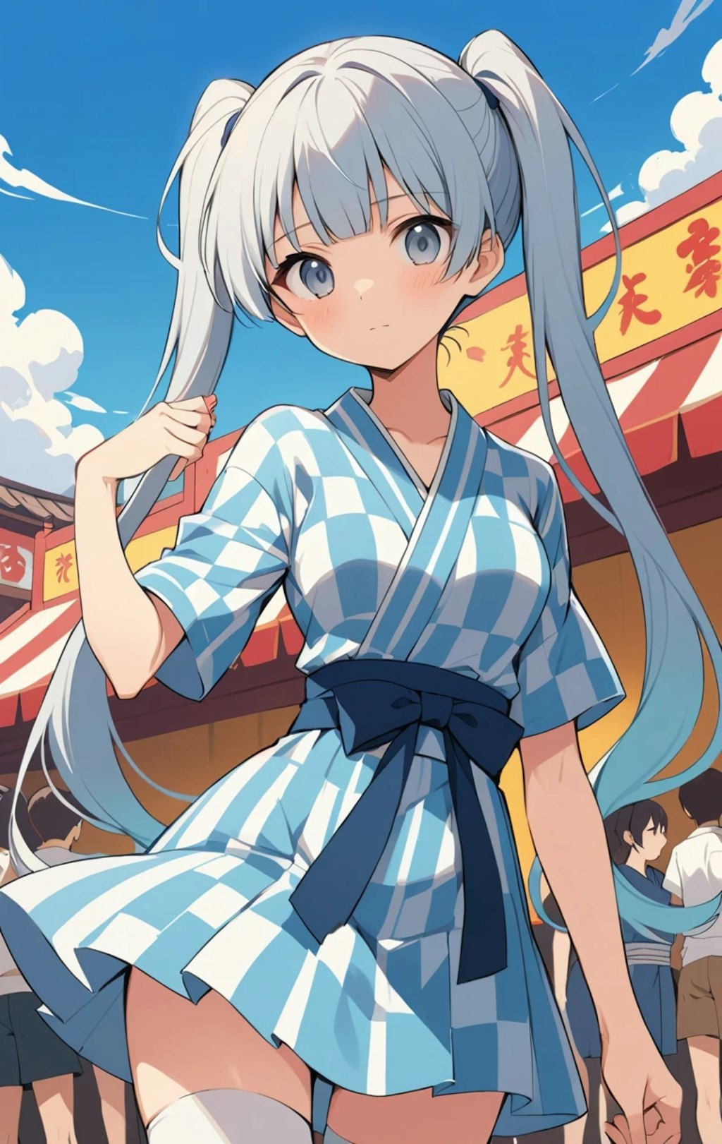 『夏だ！　浴衣だ！　ニーソだ！』inルルイエ。