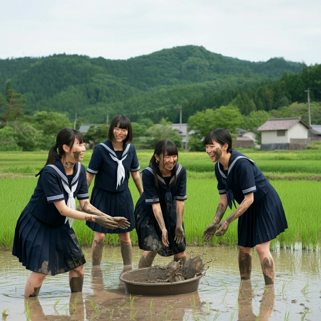 泥んこ遊び