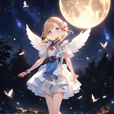 月夜に天使