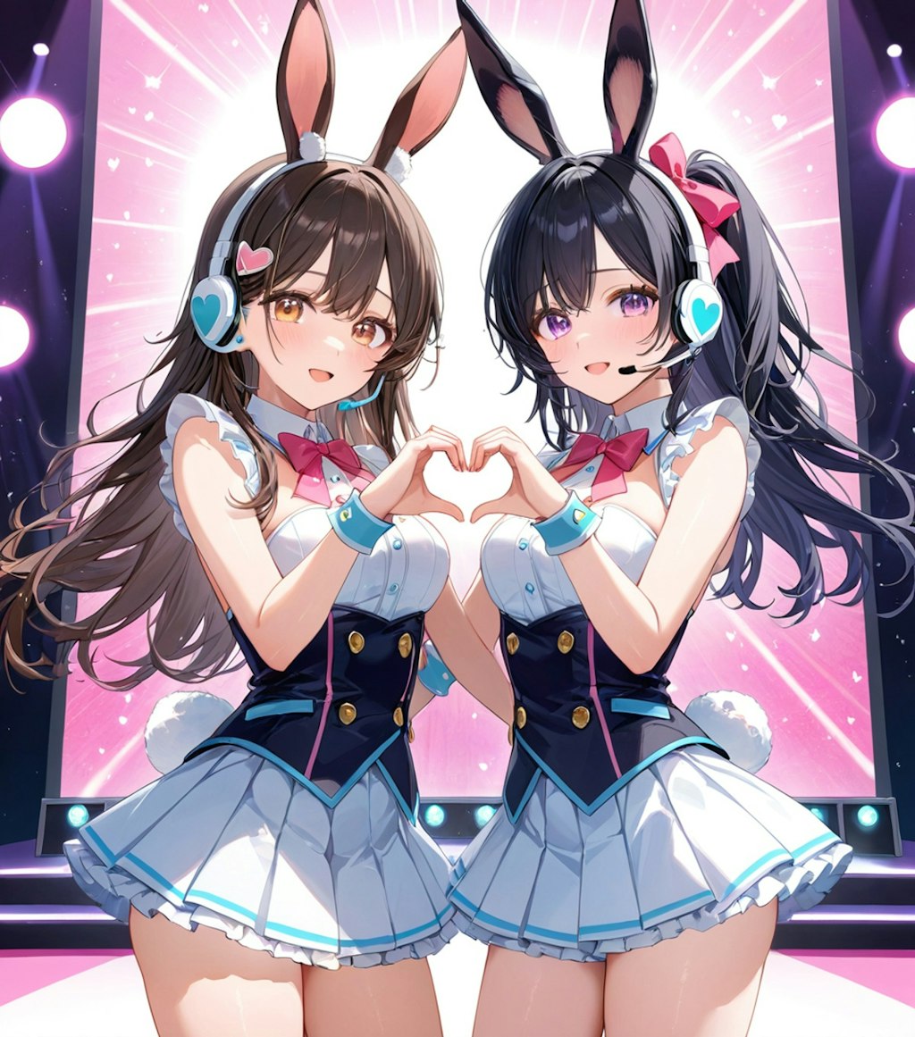 心跳ねる、ハートときめく、兎系アイドル