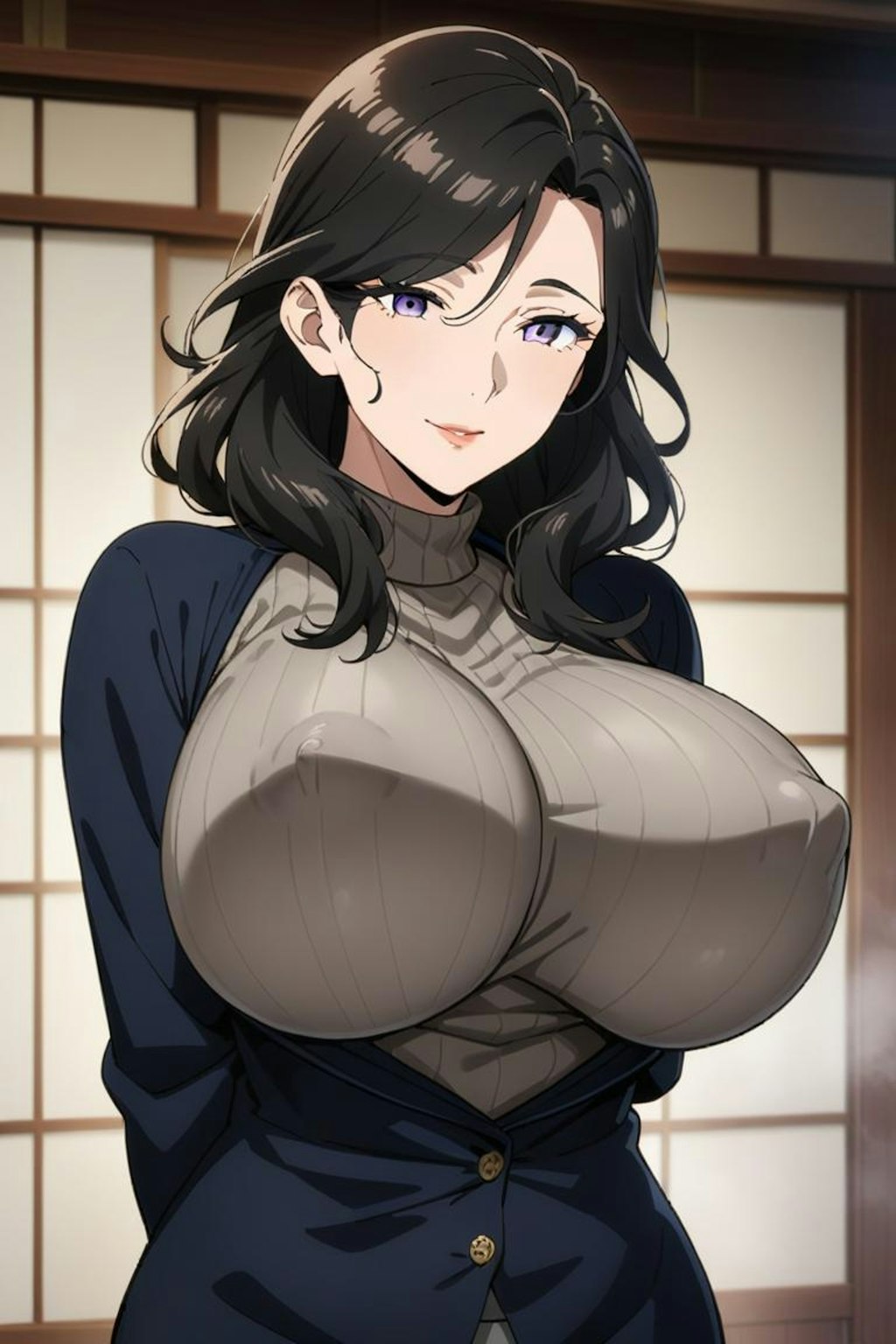 熟女　勃起乳首