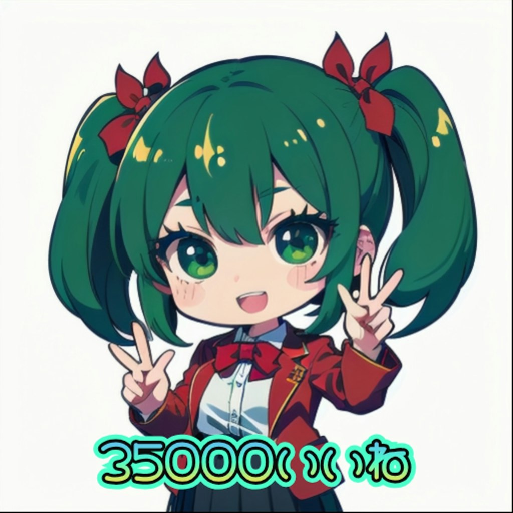 35000いいね、感謝🎵