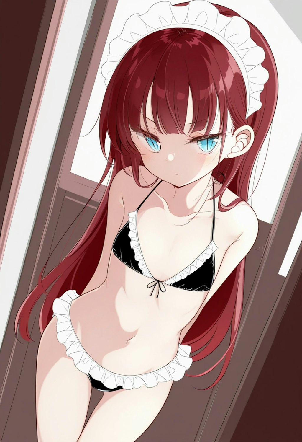 赤毛のメイドビキニちゃん（貧乳）