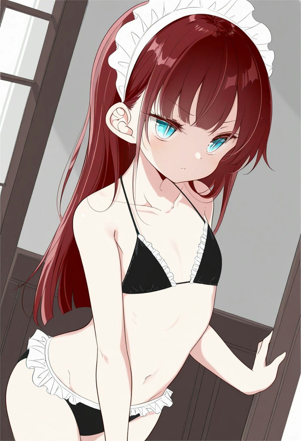 赤毛のメイドビキニちゃん（貧乳）