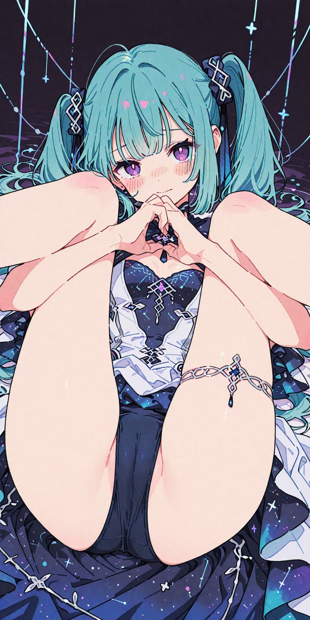 teal hair