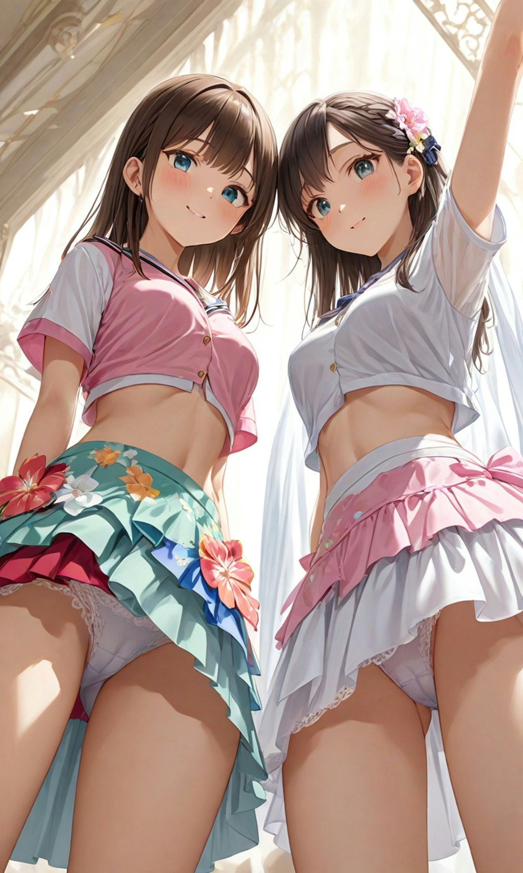 パンチラとセーラー服と女子高校生と