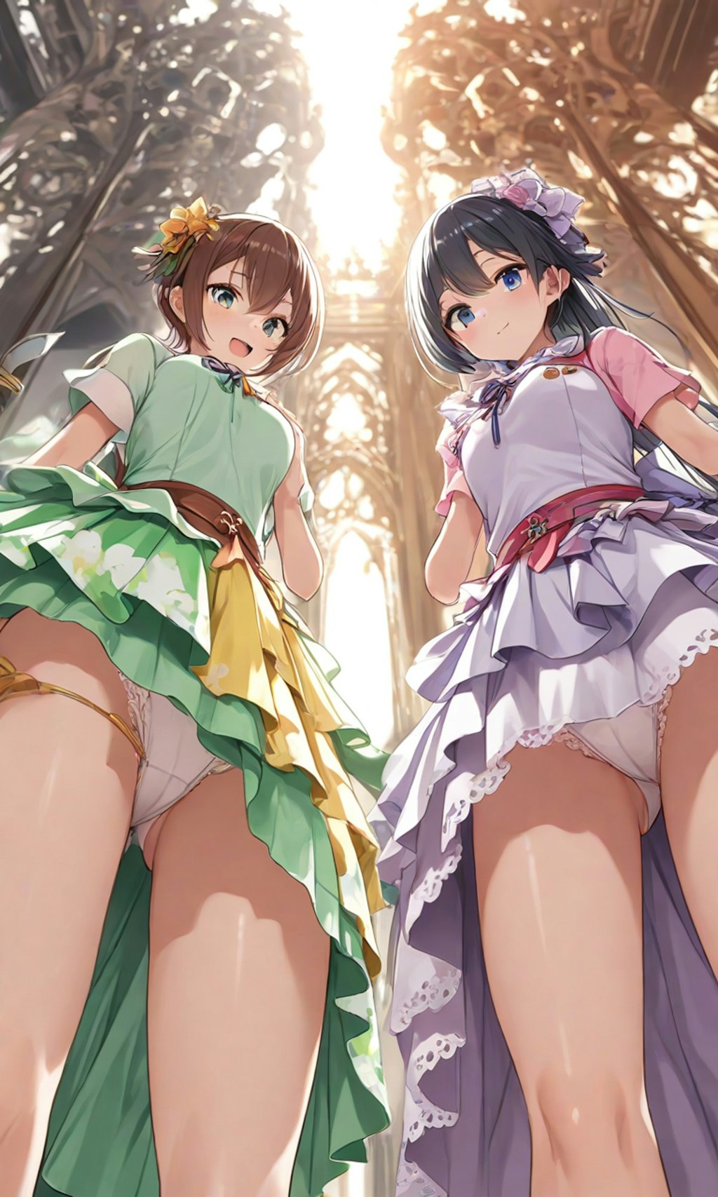 パンチラとセーラー服と女子高校生と