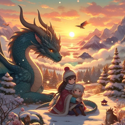 竜と少女のクリスマス