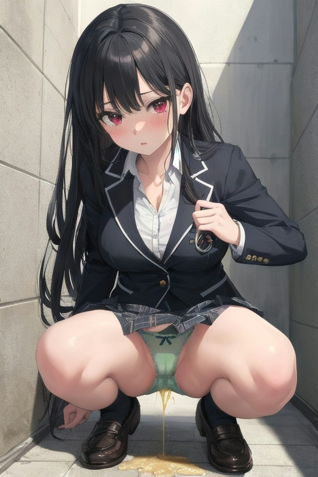 リナのお漏らし見て硬くしてるの？❤️💦