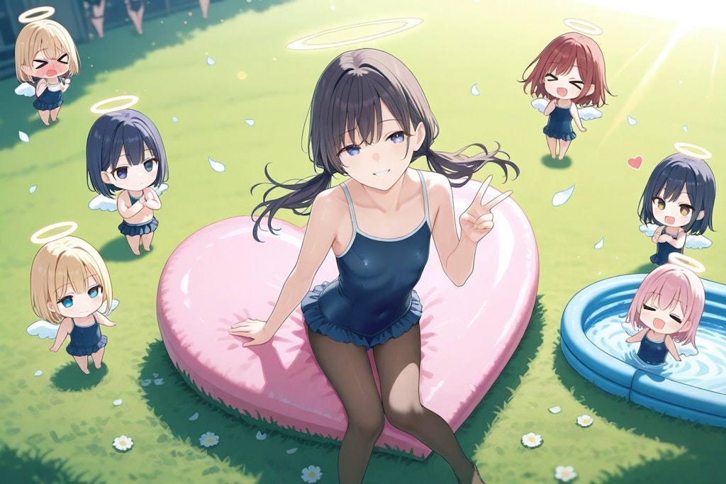 後で、水鉄砲でブル○カごっこな！。