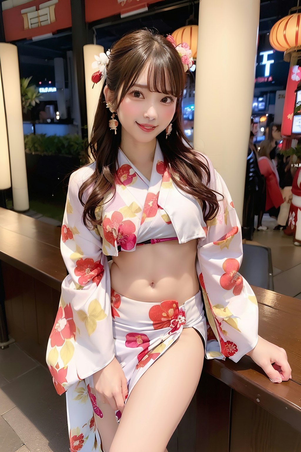 着物のAI美女です