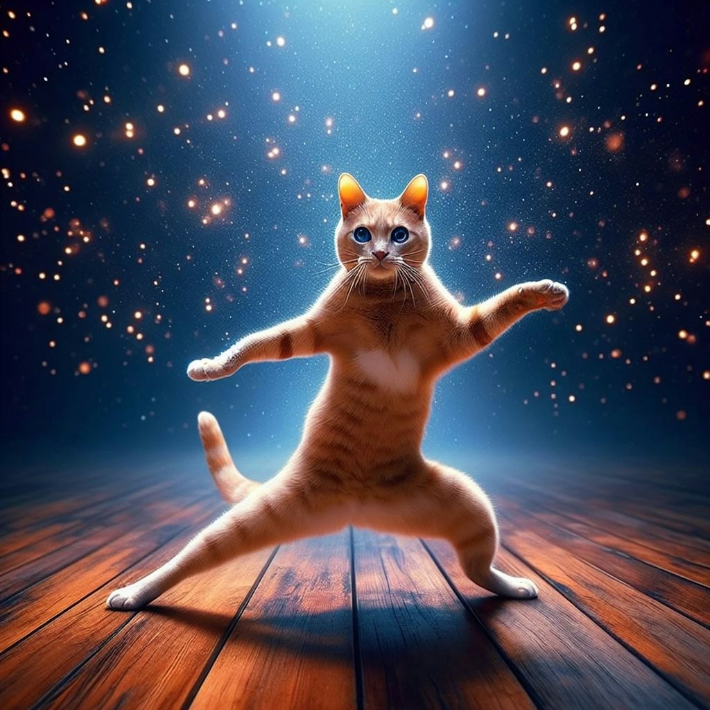 リミナルスペースで踊る猫