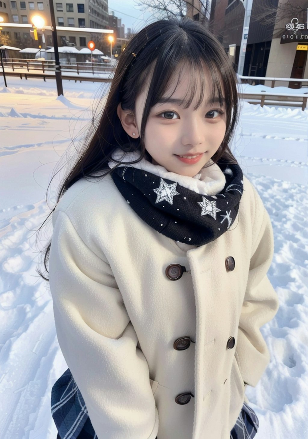 雪の日デート