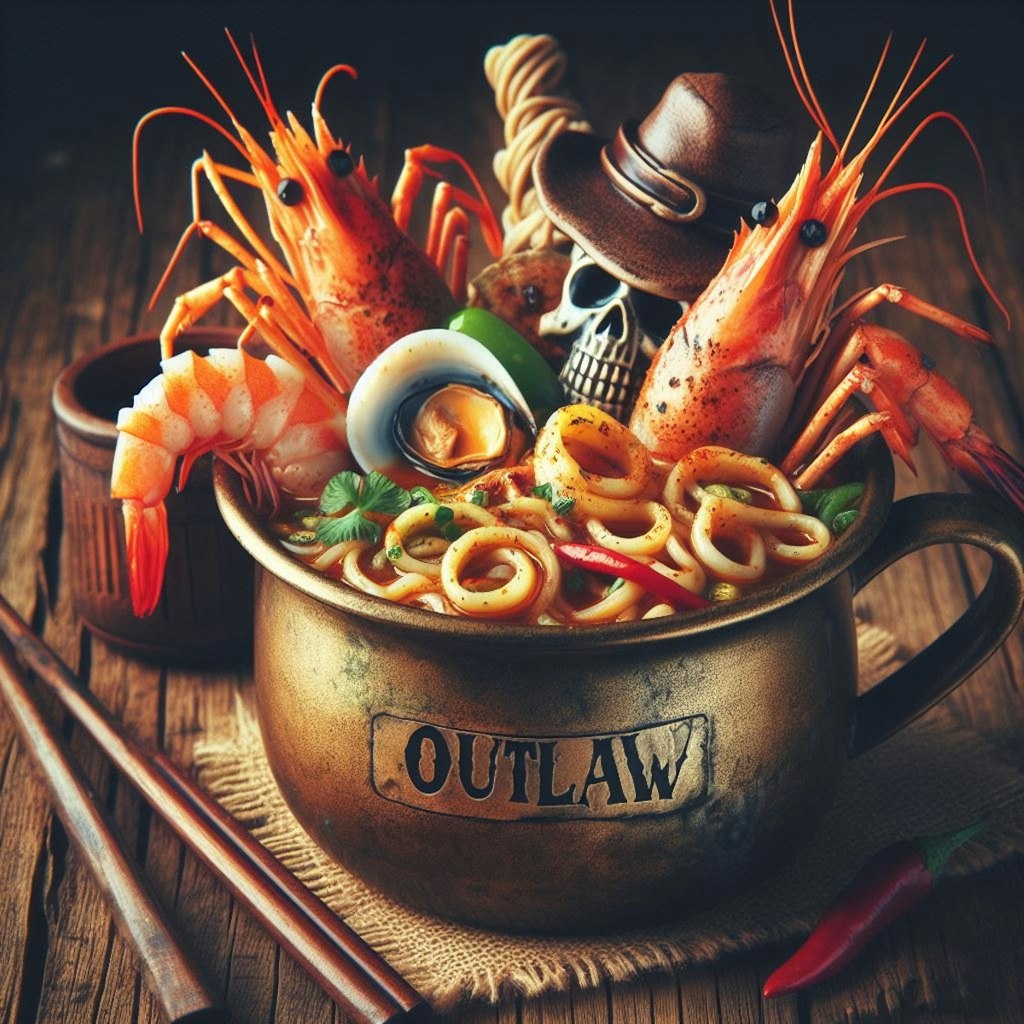 アウトローなseafood noodle