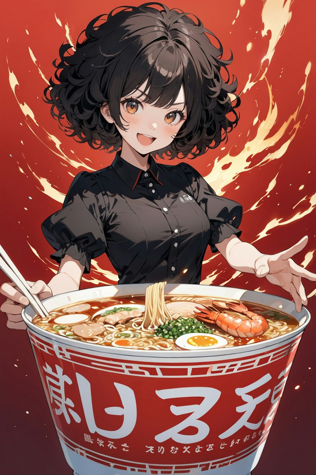 カップ海鮮麺シリーズがんばれ～♪