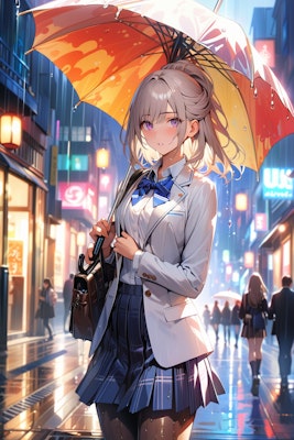 （５４6HQ）銀髪ちゃん傘