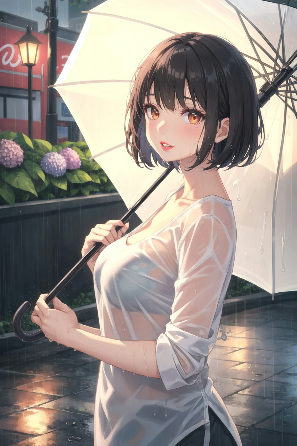 雨の日のお散歩