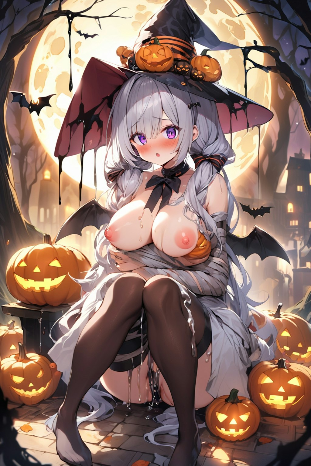 えっちなハロウィン美少女達