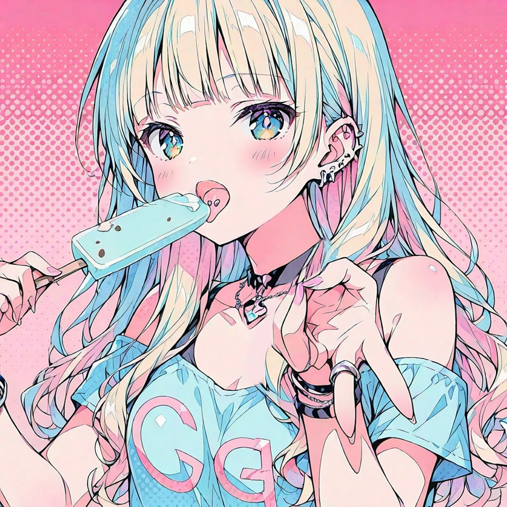 「今日バリ暑〜💦 アイスかまそ～」