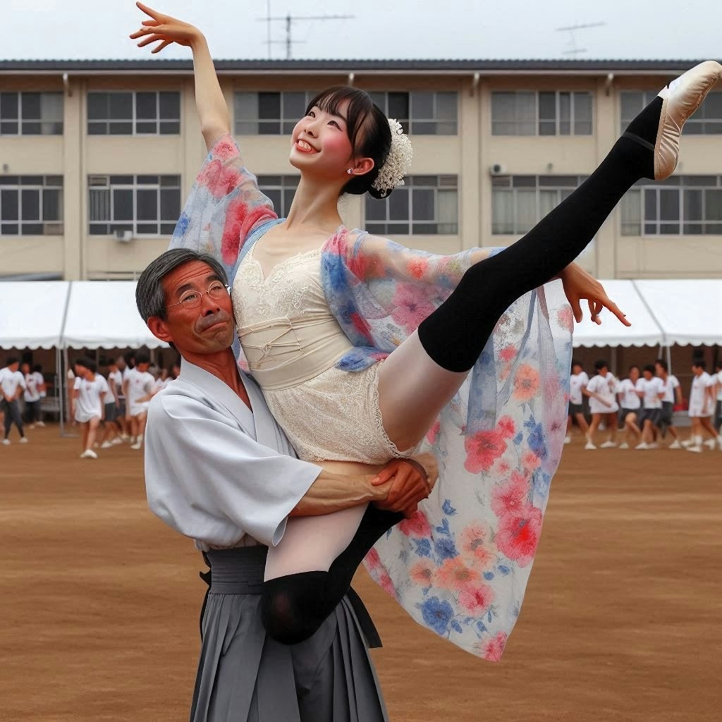 校長先生が自慢の芸を披露してくれました