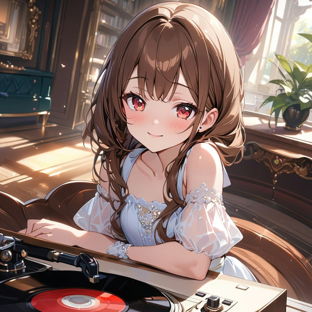 このレコードの音、あたたかくて優しいね。まるで昔にタイムスリップしたみたい