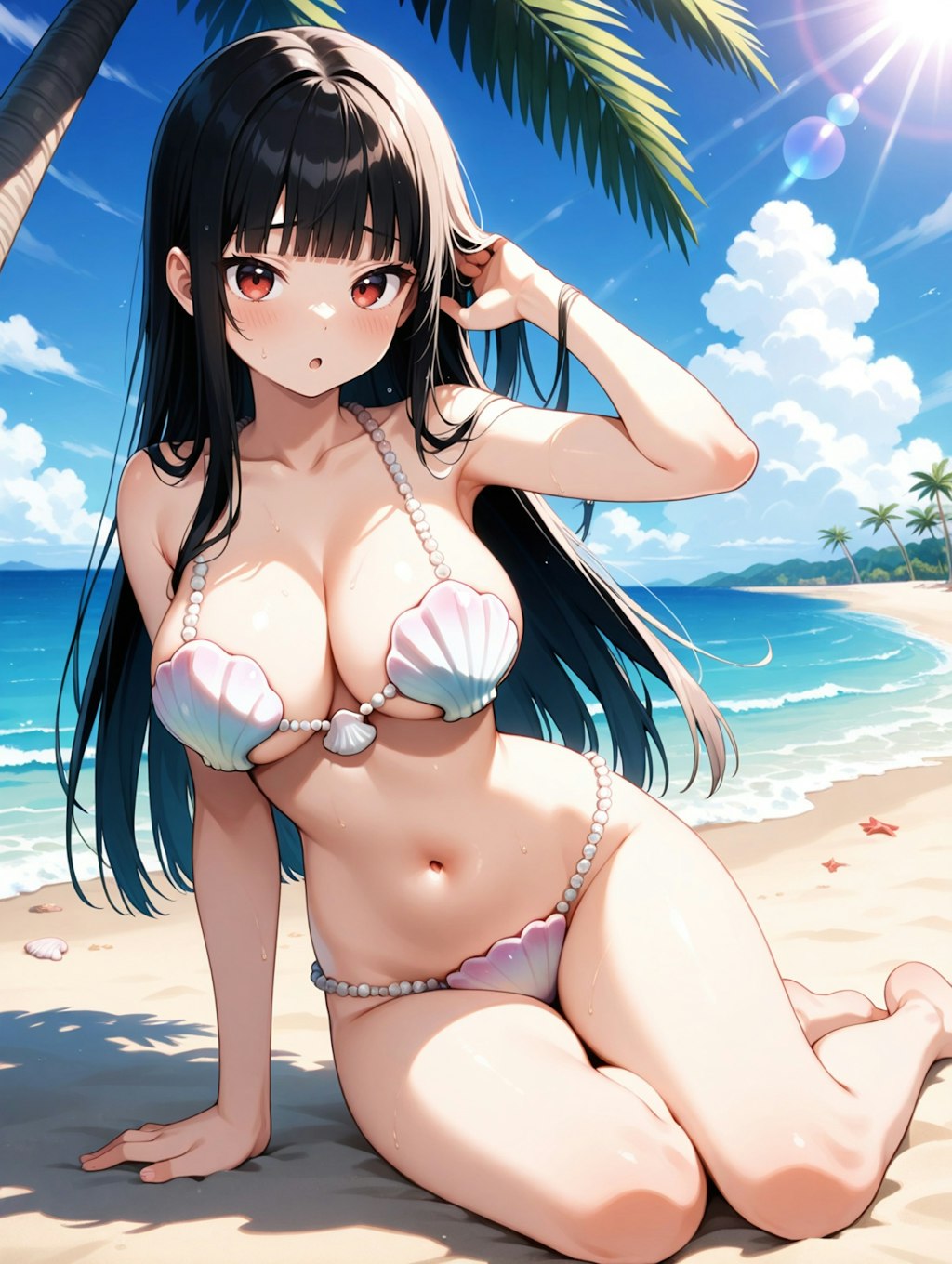 貝殻ビキニ