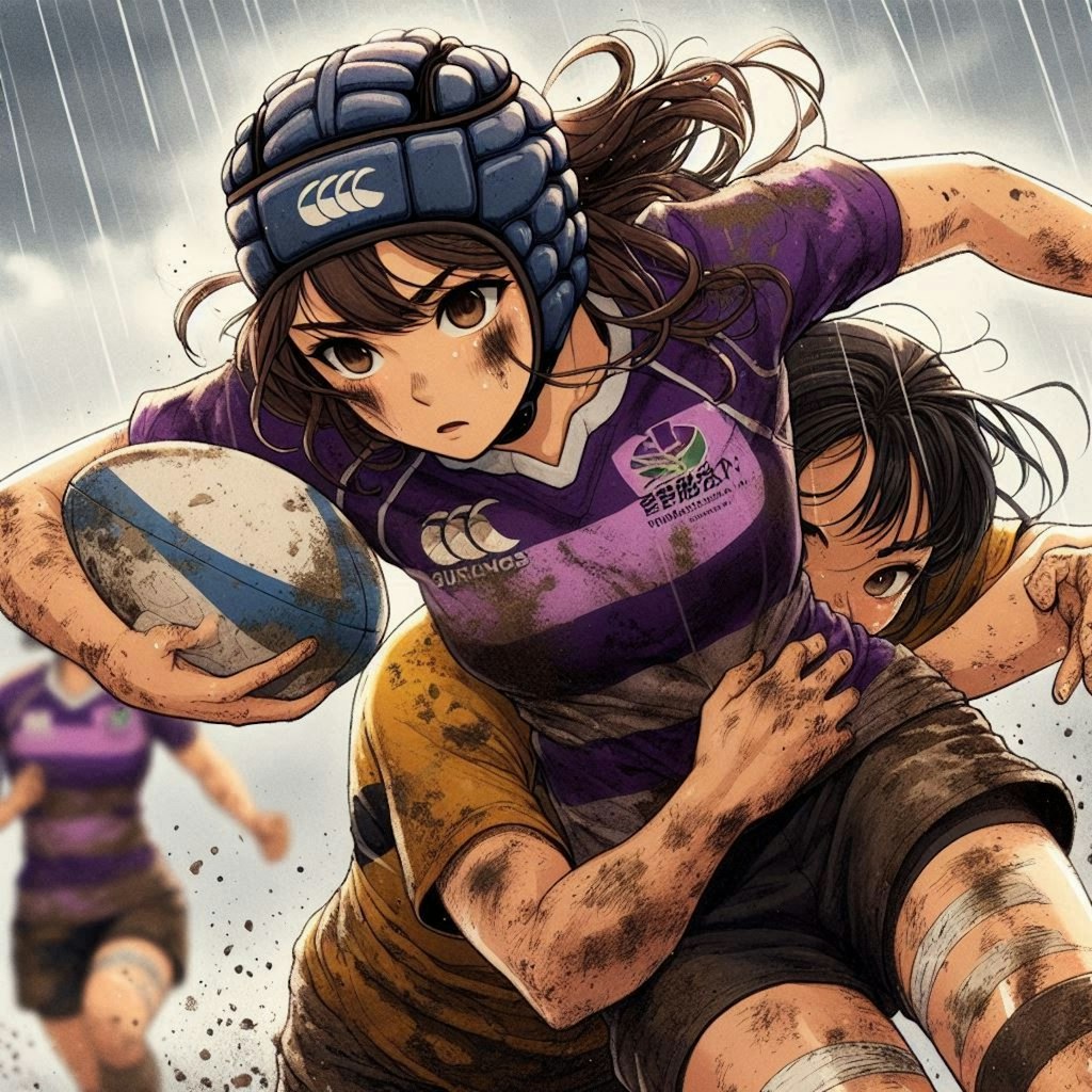 🏉泥まみれの女子ラグビー 106