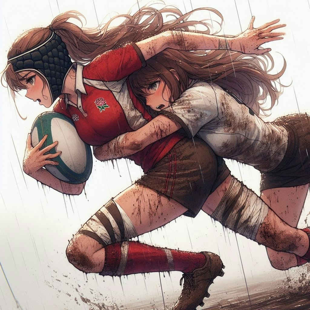 🏉泥まみれの女子ラグビー 106