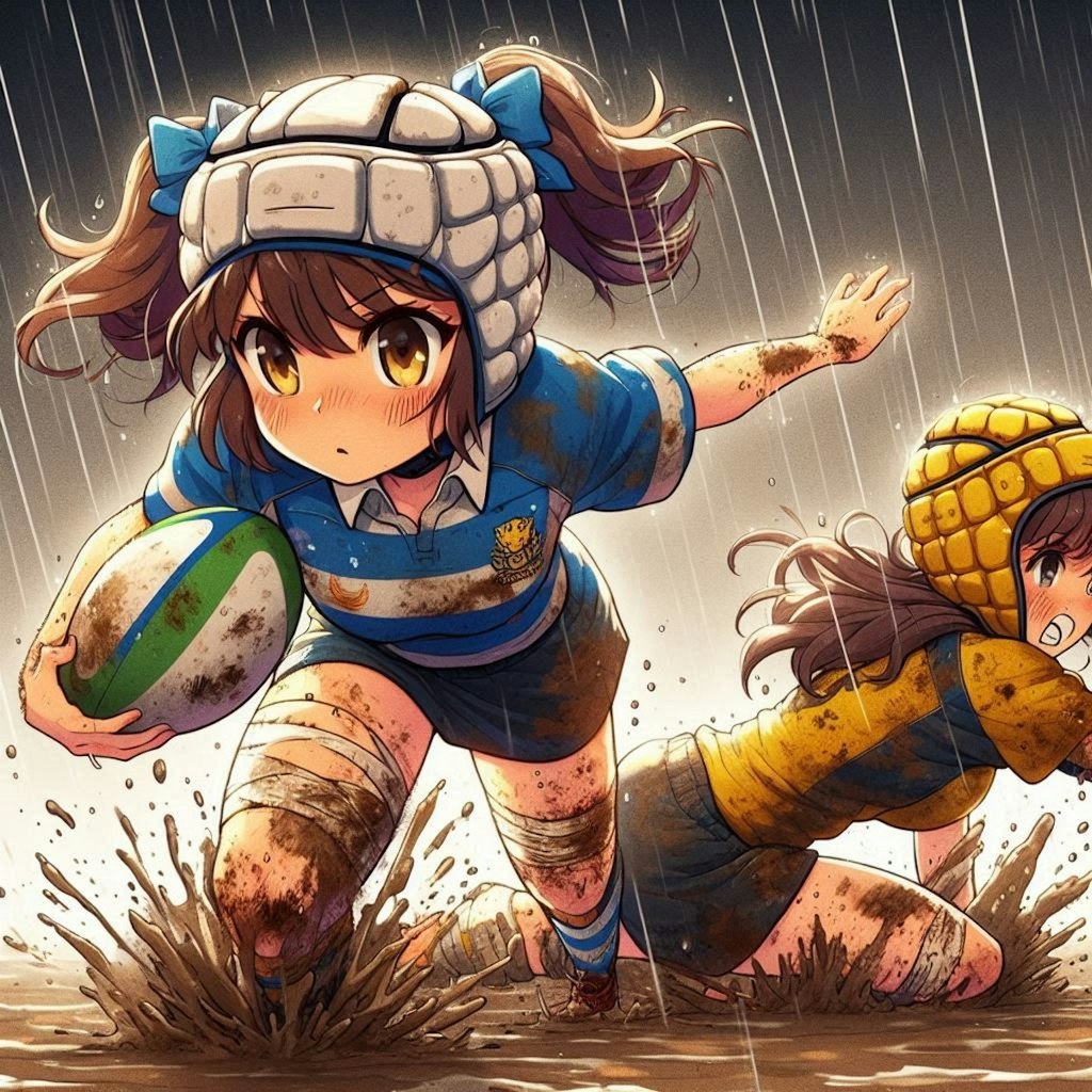 🏉泥まみれの女子ラグビー 106