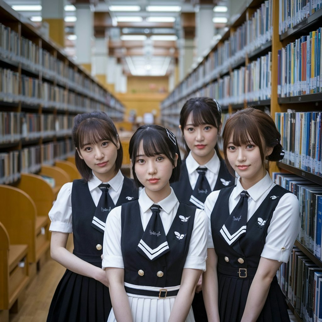 図書館をイメージしたアイドルグループ