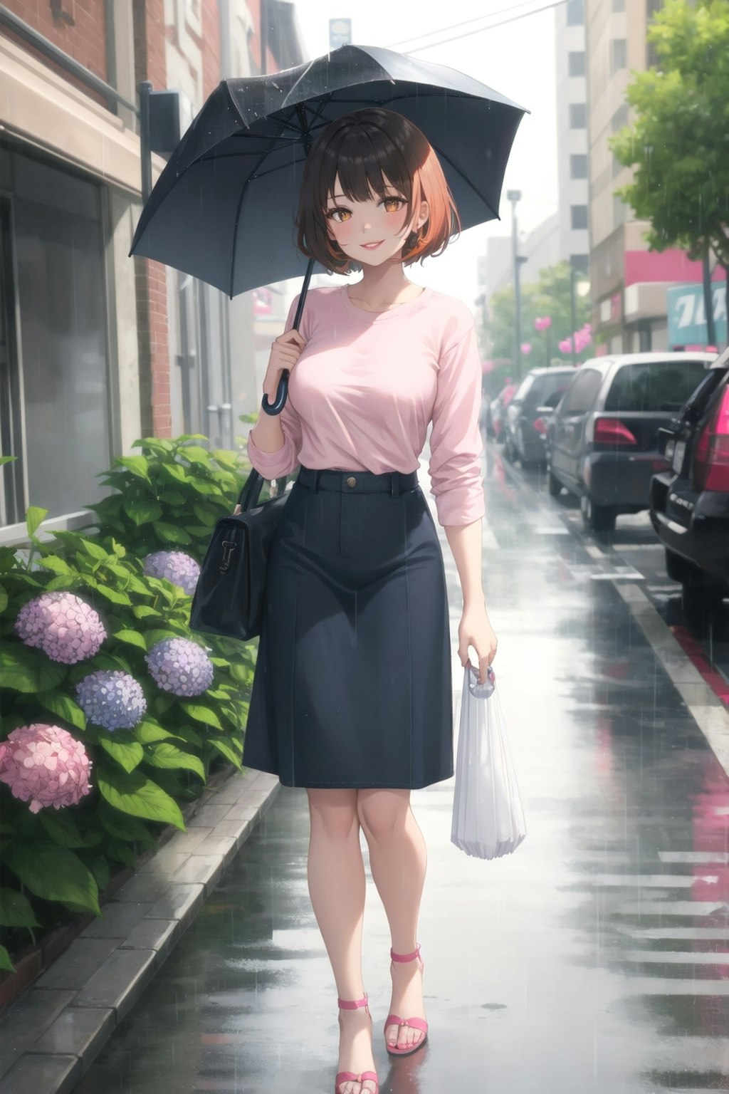 雨の日の帰路