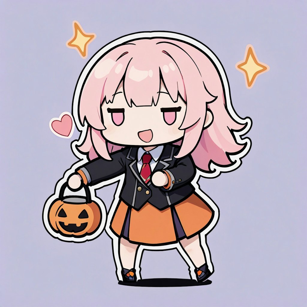 ハロウィン学生少女