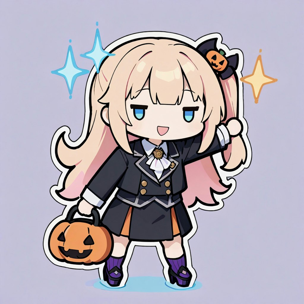 ハロウィン学生少女