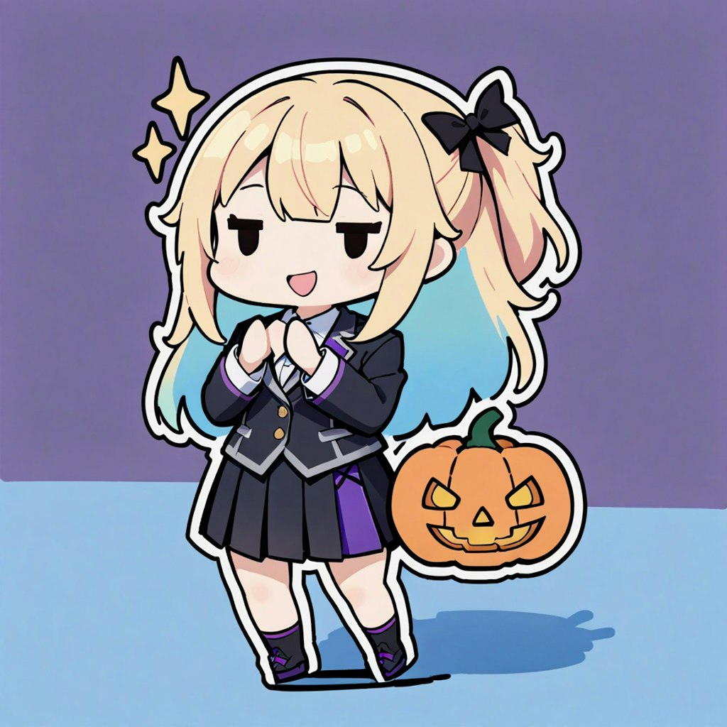 ハロウィン学生少女