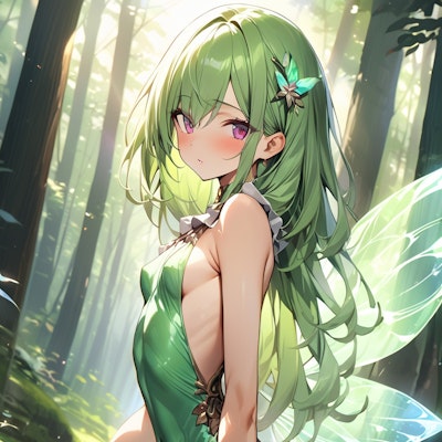 緑髪の妖精さん