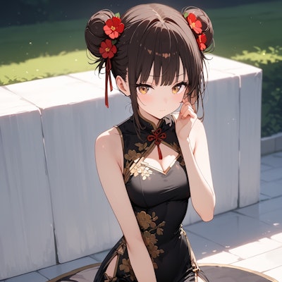 チャイナドレスの子